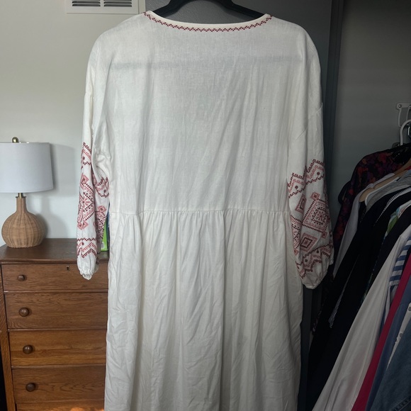 Madewell Embroidered Midi Dress with pockets - size small perfect condition ! - Picture 5 of 6